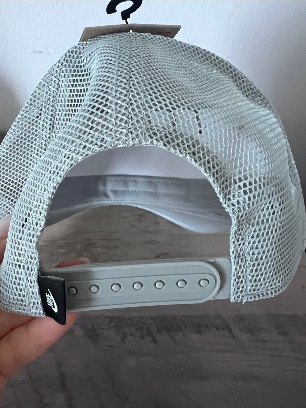 Nike Kids Grey Mesh Logo Trucker Cap